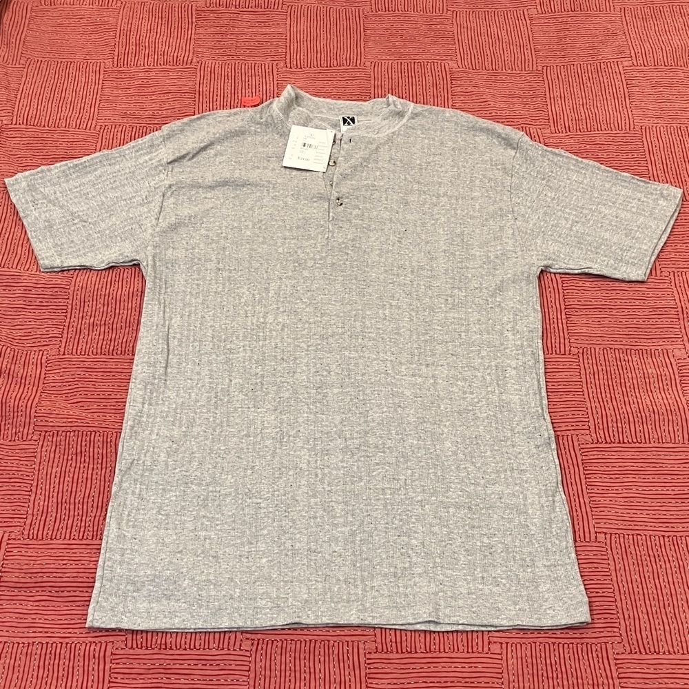 Men’s large Vintage NWT Stanfields X20 Heather Gray Short Sleeve Tee